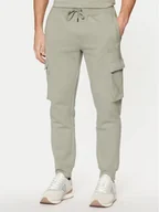 Spodnie sportowe męskie - Guess Spodnie dresowe Z4YB08 K9V31 Zielony Regular Fit - miniaturka - grafika 1