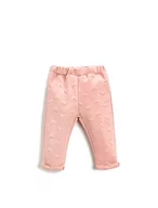Legginsy - Koton Dziewczęce teksturowane legginsy elastyczne w talii, różowy (274), 3-4 Lat - miniaturka - grafika 1