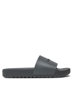 Klapki i japonki męskie - Calvin Klein Klapki Chuncky Pool Slide Rub HM0HM01063 Szary - miniaturka - grafika 1