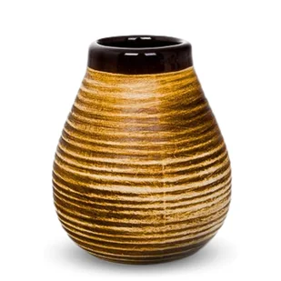 Tykwa Ceramiczna Szkliwiona Miodowa 350ml - Inne naczynia kuchenne - miniaturka - grafika 1