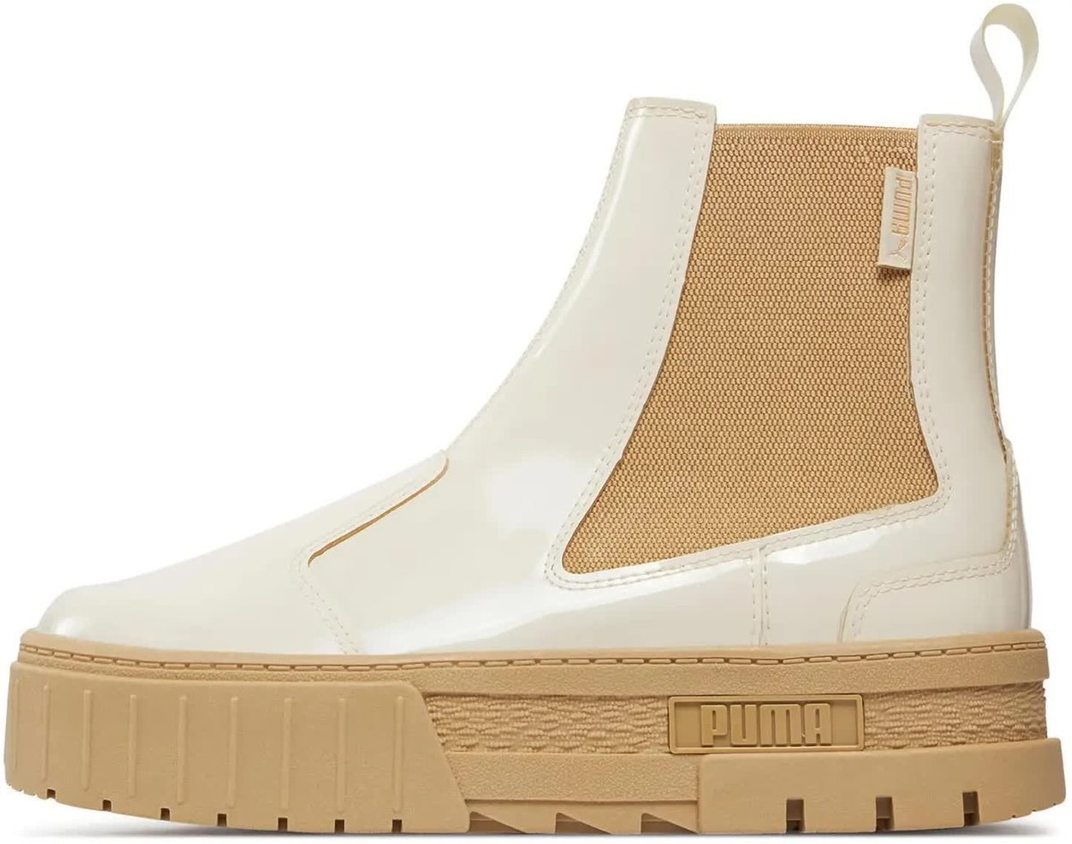 Buty damskie Puma Mayze Chelsea Jelly r.41 Botki Beżowe Wysokie Skórzane