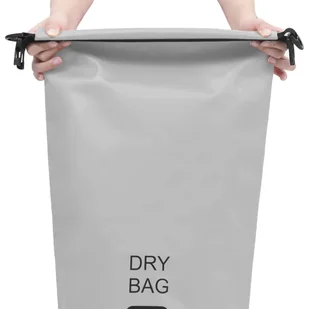 VidaXL Lumarko Worek wodoszczelny, szary, 20 L, PVC 92758 VidaXL - Akcesoria turystyczne - miniaturka - grafika 1