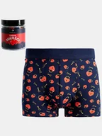 Majtki męskie - Bokserki walentynkowe w słoiku granatowy 2XL - miniaturka - grafika 1