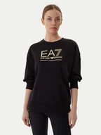Bluzy damskie - EA7 Emporio Armani Bluza 7W000416 AF12473 MC021 Czarny Relaxed Fit - miniaturka - grafika 1