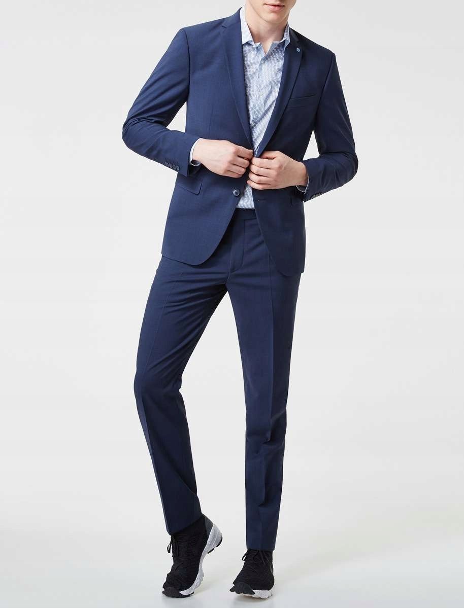PIERRE CARDIN MARYNARKA GRANATOWA Z WEŁNĄ 44 7CA