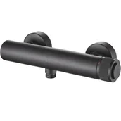 Baterie wannowe i prysznicowe - Laveo Volumo bateria prysznicowa ścienna czarna BAV740D - miniaturka - grafika 1