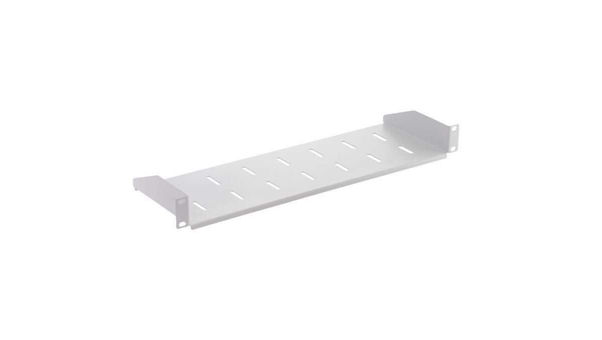 STALFLEX Półka stała do szafy RACK 19 cali 1U 150mm szara 0001-00014-34616