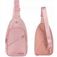 Nerki - WINGS Mini PLECAK Sling Bag NERKA crossbody MAŁA podróżna RÓŻOWA - miniaturka - grafika 1