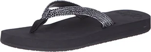 Reef Damskie japonki Star Cushion Sassy, Czarny Black Silver Bls, 38.5 EU - Klapki i japonki damskie - miniaturka - grafika 1