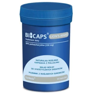 BICAPS Lion''s Mane 30% polisacharydów 150mg 60 kapsułek FORMEDS - Układ nerwowy - miniaturka - grafika 1