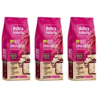 Płatki śniadaniowe i musli - Dobra Kaloria Amarantus ekspandowany zestaw 3 x 120 g Bio - miniaturka - grafika 1