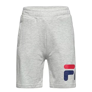 FILA Szorty dziecięce Bajawa Classic z logo unisex, jasnoszary melanżowy, 110-116 - Spodenki damskie - miniaturka - grafika 1