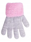 Rękawiczki dla dzieci - ZIMOWE RĘKAWICZKI DZIEWCZĘCE 16cm 5-7 lat - miniaturka - grafika 1