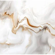 Fototapety - Fototapeta Marmur Kamień Złoto Biały Glamour 250x175 cm Tapeta Do Sypialni Salonu Kuchni Na Flizelinie - miniaturka - grafika 1