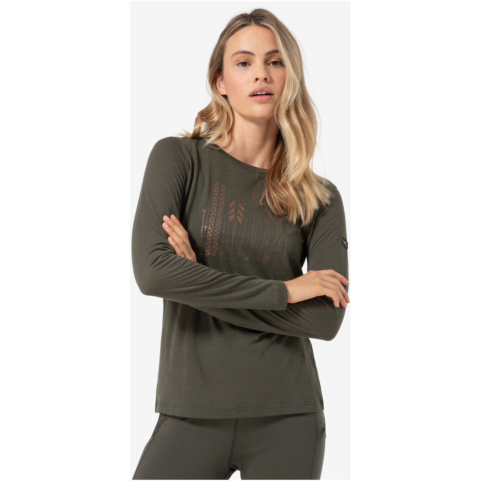Koszulka damska longsleeve Super.natural W Fourski Ls czarna r. S