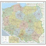 Mapy i plansze edukacyjne - EkoGraf, mapa ścienna administracyjno-drogowa Polska, 1:500 000 - miniaturka - grafika 1