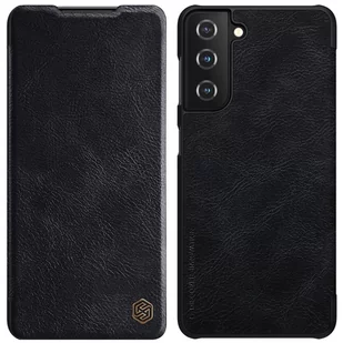 Nillkin Qin Leather Case Samsung Galaxy S21 Plus czarny GSETNIL00288N0 - Etui i futerały do telefonów - miniaturka - grafika 1
