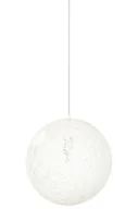 Lampy sufitowe - KingHome Lampa wisząca 40cm Luna biała 1027S-400.WHITE - miniaturka - grafika 1