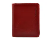 Portfele - BARTEX 10098D skórzany portfel RFID * czerwony 10098D - miniaturka - grafika 1
