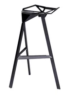 Taborety i hokery - Hoker KING HOME Split Premium, czarny - miniaturka - grafika 1