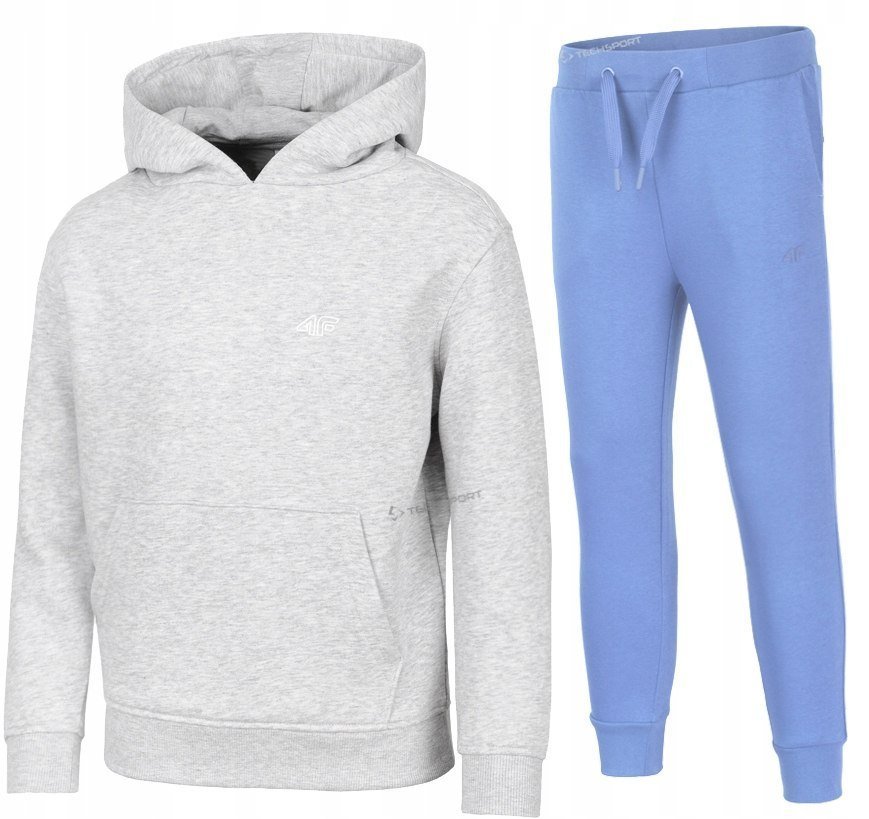 4F OCIEPLANY DZIEWCZÄCY DRES KOMPLET BLUZA SPODNIE / rozm 164