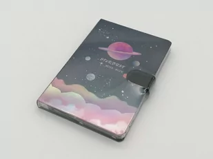 Notes na magnes Kosmos HOLO GWIAZDY 19x13 cm - Notesy i bloczki - miniaturka - grafika 1