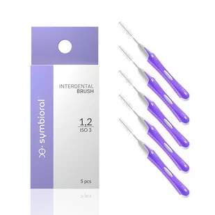 Symbioral SYMBIORAL Interdental szczoteczki międzyzębowe 1,2mm ISO 3 - 5szt. - Szczoteczki międzyzębowe - miniaturka - grafika 1