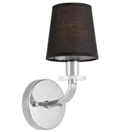 Lampy ścienne - LAMPA ŚCIENNA KINKIET NOWOCZESNY CZARNO-CHROMOWANY ORLANDO W1 - miniaturka - grafika 1