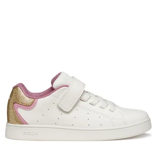 Sneakersy Geox J Eclyper J36LRA 0BCKC C0674 S Biały - Buty dla dziewczynek - miniaturka - grafika 1