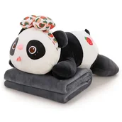 Koce i narzuty dla dzieci - Koc Pluszowy 100x160 z Poduszką - Maskotką 3w1 - miniaturka - grafika 1