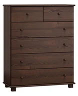 Komody - Komoda sosnowa drewniana nr10 g42 orzech - miniaturka - grafika 1