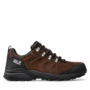 Trekkingi Jack Wolfskin Refugio Texapore Low M 4049851 Brązowy - Buty trekkingowe męskie - miniaturka - grafika 1
