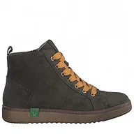 Botki damskie - Jana Damskie Softline 8-25280-41 wygodne buty o wszechstronnym zastosowaniu, ekologiczne, kolorowe, wegańskie botki, khaki szaffron, 42 EU Weit - miniaturka - grafika 1