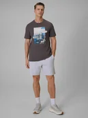 Spodenki męskie - 4F Spodenki dresowe męskie - szare XXL - miniaturka - grafika 1