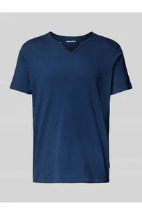 T-shirt z dekoltem serafino - Blend - Koszulki męskie - miniaturka - grafika 1