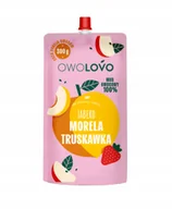 Koncentraty warzywne, przeciery - Owolovo Mus owocowy 100 % jabłko morela truskawka 300 g - miniaturka - grafika 1