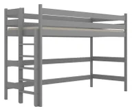 Łóżka dla dzieci i młodzieży - Szare łóżko dziecięce na antresoli Tifi 3X - 5 rozmiarów - miniaturka - grafika 1