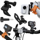 Akcesoria do kamer sportowych - ELASTYCZNA OPASKA SILIKONOWA DO KAMERY ACTION 5 PRO 4/3 GOPRO 13 INSTA360 CZARNA - miniaturka - grafika 1