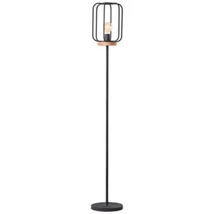 Brilliant Lampa stojąca Tosh z drewnianym detalem - Lampy stojące - miniaturka - grafika 1