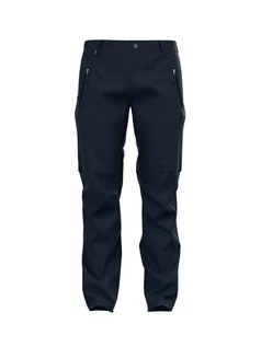 Odzież trekkingowa męska - Odlo Spodnie funkcyjne Zip-off "Wedgemount" w kolorze granatowym - grafika 1