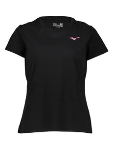 Mizuno Koszulka sportowa "Athletic" w kolorze czarnym - Koszulki sportowe damskie - miniaturka - grafika 1