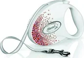 Smycze dla psów - Flexi Smycz dla psa Glam Splash Orient biała 3m - miniaturka - grafika 1