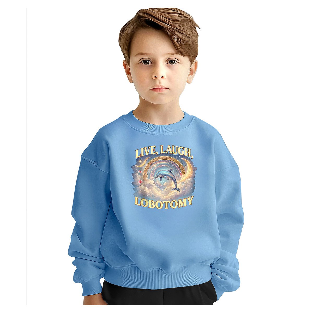 BLUZA DZIECIĘCA LIVE LAUGH LOBOTOMY 110-116 DLA CHŁOPCA DZIEWCZYNKI