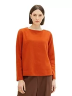 Bluzy damskie - TOM TAILOR Bluza damska, 32403 - Gold Flame Orange Melange, 3XL - miniaturka - grafika 1