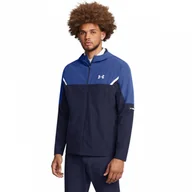Kurtki męskie - Męska kurtka treningowa Under Armour Vanish Woven Utility Jacket - granatowa - miniaturka - grafika 1