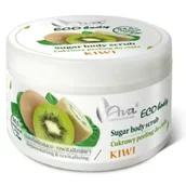 Peelingi do ciała - Ava Eco Body Cukrowy peeling do ciała Kiwi 250 g - miniaturka - grafika 1