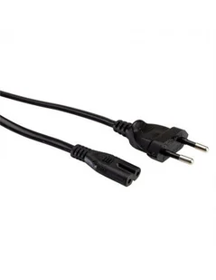 VALUE Euro Kabel zasilający, 2-pinowy, czarny, 1 m - Kable komputerowe i do monitorów - miniaturka - grafika 1