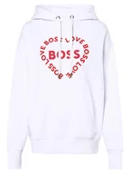 Bluzy damskie - BOSS - Damska bluza z kapturem  C_Etea_VD_Unisex, biały - miniaturka - grafika 1