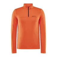Bluzy sportowe męskie - Męska Bluza CRAFT CORE GAIN MIDLAYER M 1909496-521000 – Pomarańczowy - miniaturka - grafika 1
