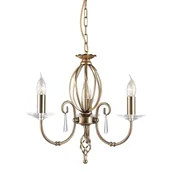 Lampy sufitowe - Elstead Lighting Aegean 3Lt Chandelier Aged Brass AG3 AGED BRASS Elstead lampa wisząca stylowa świecznikowa AG3 AGED BRASS ) - miniaturka - grafika 1